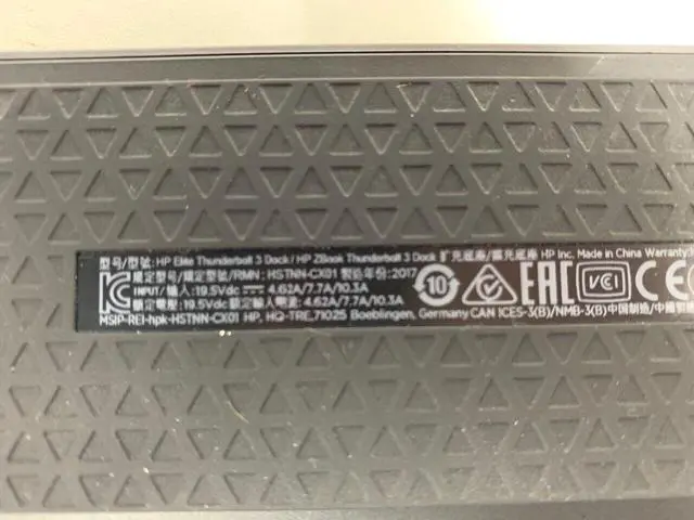 Alt view image 5 of 7 - HP Elite ZBook Thunderbolt 3 Dock UHD 4K 90w AC Adapter + USB-C Cable HSTNN-CX01