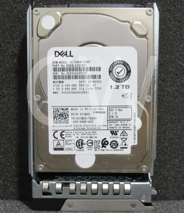 Main image of (NOT FOR HOME PC!) 01M0D 001M0D DELL GEN14 1.2TB 10000RPM 12Gbps 2.5" SAS SERVER HDD Hard Drive