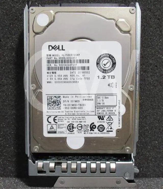 Alt view image 3 of 4 - (NOT FOR HOME PC!) 01M0D 001M0D DELL GEN14 1.2TB 10000RPM 12Gbps 2.5" SAS SERVER HDD Hard Drive