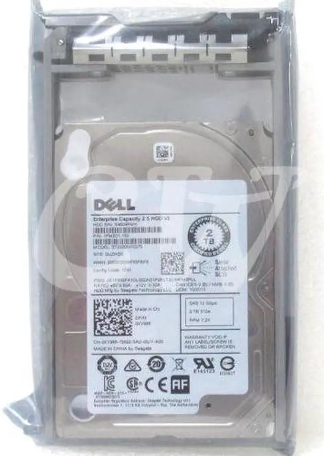 Main image of (NOT FOR HOME PC!) XY986 0XY986 Dell ENTERPRISE 2TB 7.2K 12Gbps 128MB Cache 2.5" SAS HDD Hard Drive