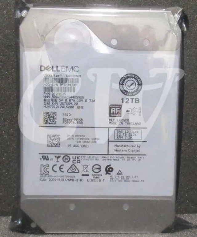 Alt view image 3 of 4 - (NOT FOR HOME PC!) Dell GEN14 09HXK6 9HXK6 12TB 7200RPM 12Gbps 3.5" SAS SERVER HDD Hard Drive