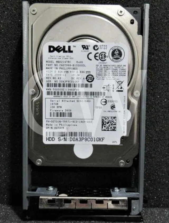 Main image of (NOT FOR HOME PC!) G731N 0G731N Dell 146GB 10K RPM 6Gb/s 2.5" SAS SERVER HDD Hard Drive