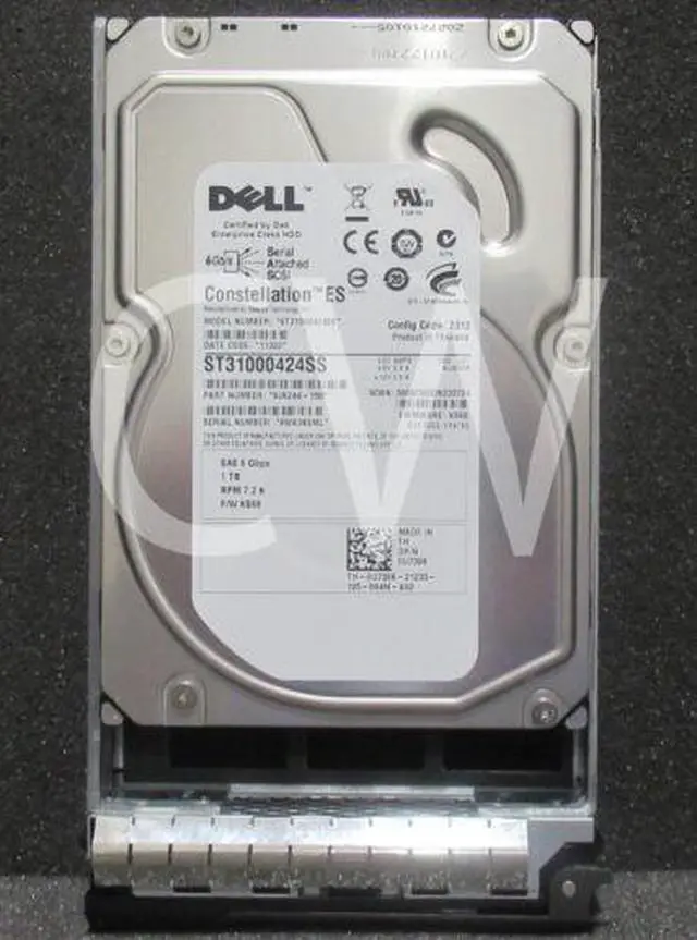 Main image of (NOT FOR HOME PC!) U738K 0U738K Dell 1TB 7200RPM 6Gbps NL 3.5" SAS HDD Hard Drive W/ZERO HOURS - OEM