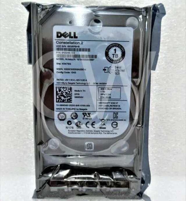 Main image of (NOT FOR HOME PC!) 9RZ268-150 Dell CONSTELLATION 1TB 7200RPM 6Gbps 2.5" SAS Hard Drive W/R Tray