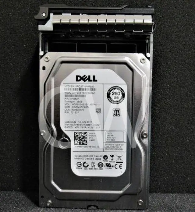 Main image of Dell H962F 0H962F 250GB 7.2K RPM 3Gb/s 3.5" SATA HDD Hard Drive - (ZERO HOURS)
