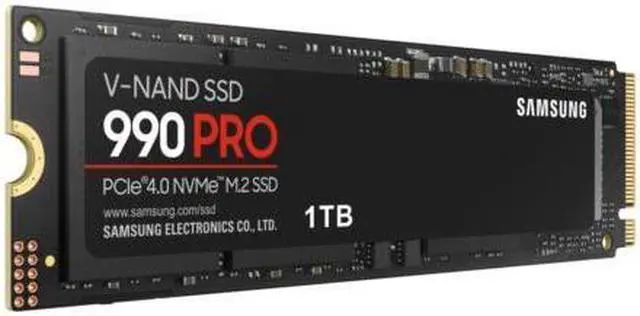 Alt view image 2 of 5 - SAMSUNG 990 PRO M.2 2280 1TB PCIe Gen 4.0 x4, NVMe 2.0 V7 V-NAND 3bit MLC Intern
