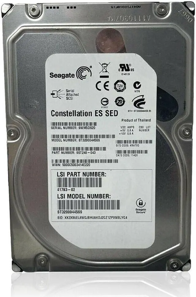 Alt view image 2 of 6 - (NOT FOR HOME PC!) Seagate Constellation (SAS) ES 3.5" Internal Hard Drive 2TB 7.2K ST32000445SS