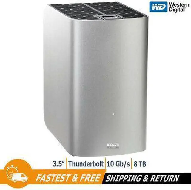 Main image of WD My Book 8TB RAID Thunderbolt Duo Dual-Drive External Hard Drive WDBUSK0080JSL