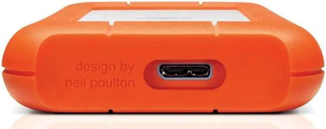 Alt view image 6 of 6 - LaCie 2TB Rugged Mini External Hard Drive USB 3.0 Orange (LAC9000298-RC)