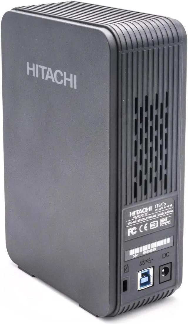 Alt view image 3 of 7 - Hitachi 3.5" Touro Desk DX3 Portable External Hard Drive 1TB HDD For PC, Laptop