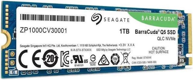 Alt view image 4 of 4 - Seagate Barracuda Q5 1TB SSD PCIe NVME M.2 Solid State Drive , ZP1000CV30001-RC