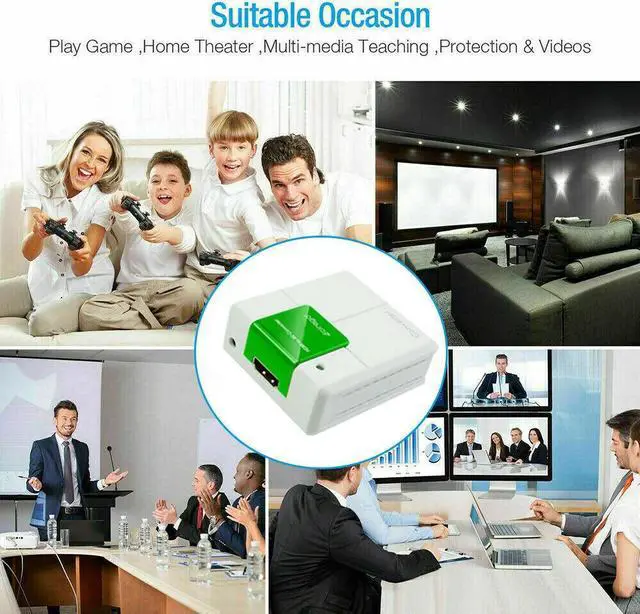 Alt view image 6 of 6 - Cirago HDMI to RCA AV Converter Adapter CVBS 3RCA 1080P Composite Video Audio