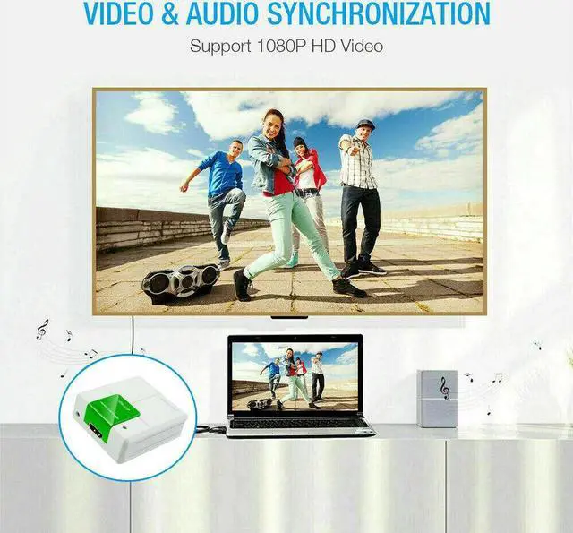 Alt view image 5 of 6 - Cirago HDMI to RCA AV Converter Adapter CVBS 3RCA 1080P Composite Video Audio