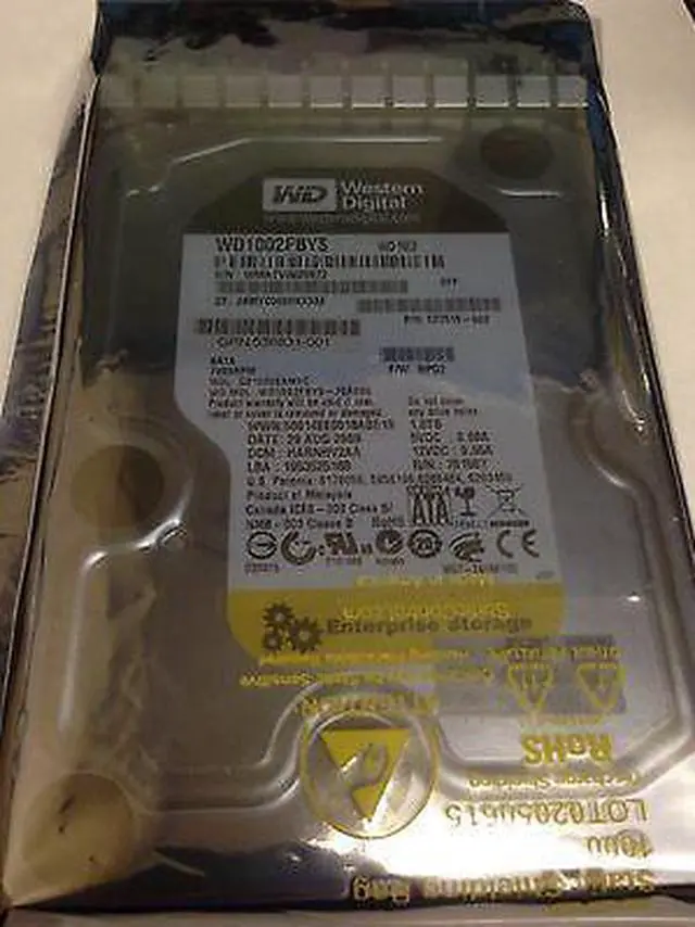Main image of HP 454146-B21 536648-001 WD1002FBYS 536831-001 1TB 3G SATA 7.2K RPM 3.5"