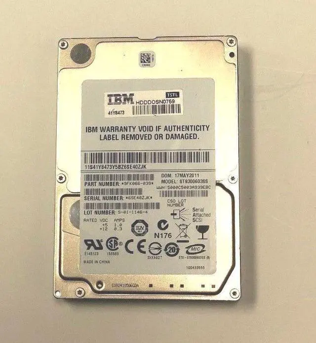 Main image of 41Y8473 IBM ST9300603SS 10K.3 300GB 2.5" 9FK066-039 HDD