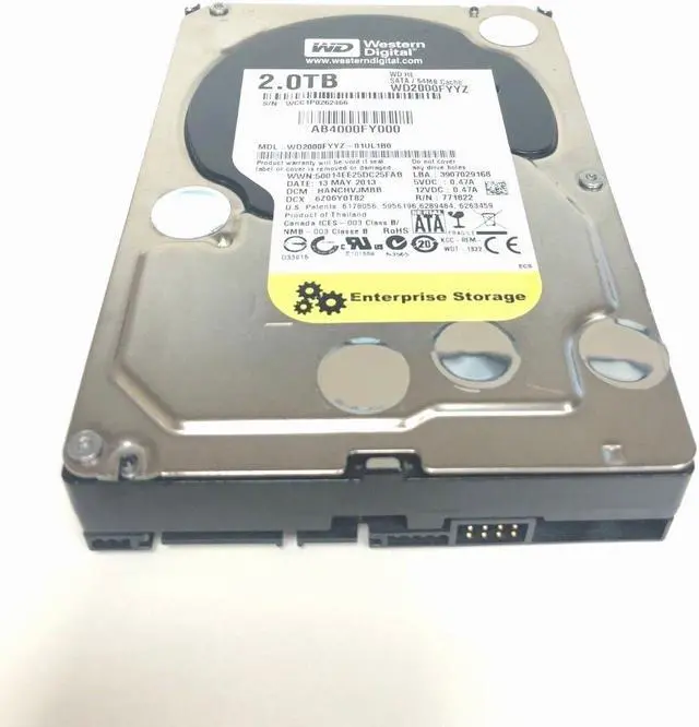 Main image of Western Digital 2TB 3.5" Hard Drive WD2000FYYZ