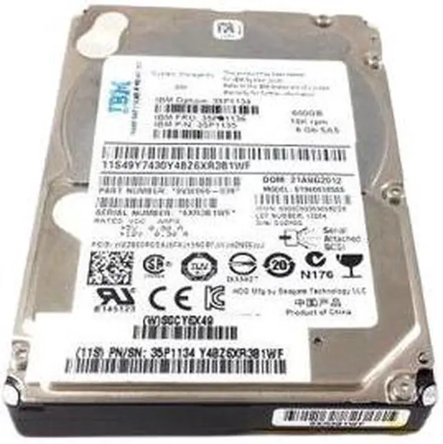 Main image of (NOT FOR HOME PC!) IBM 35P1136 600GB 10000RPM SAS 6Gb/s 2.5-inch Hard Drive
