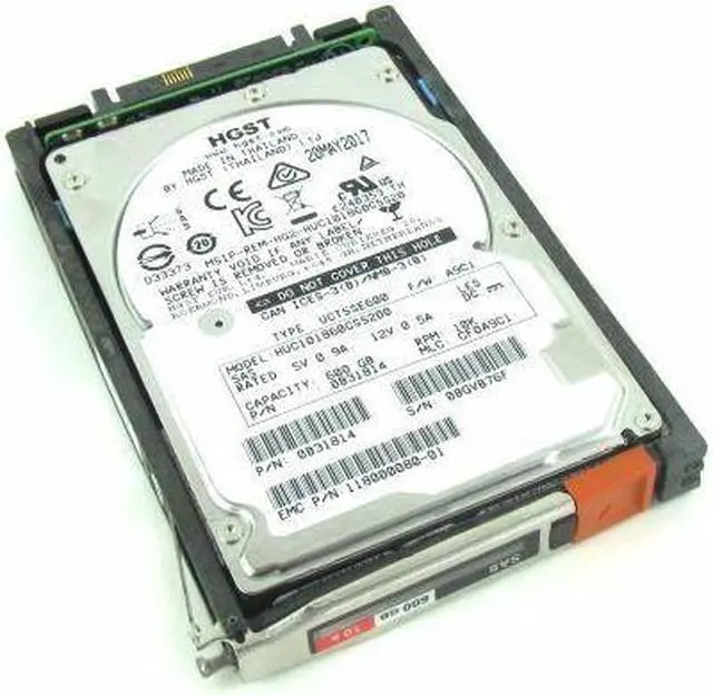 Main image of (NOT FOR HOME PC!) EMC 600GB 10K 2.5" 6GB SAS Hard Drive - PN: 005051466 / VX-2S10-600