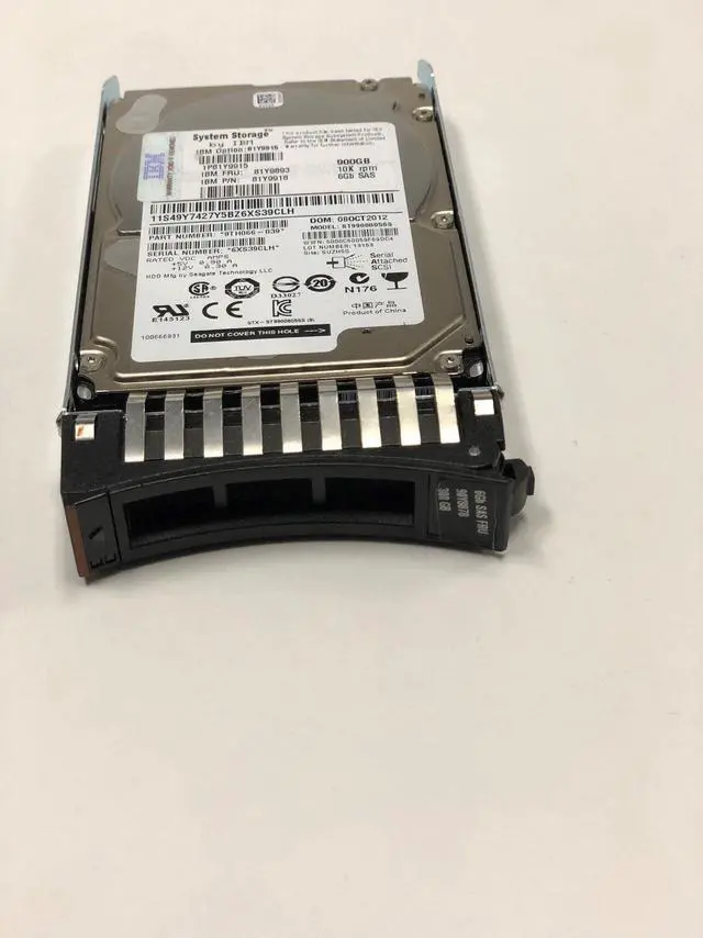 Alt view image 2 of 2 - (NOT FOR HOME PC!) 81Y9918 IBM 81Y9893 900 GB 10K 6GBPS 2.5' NL SAS HARD DRIVE W/TRAY