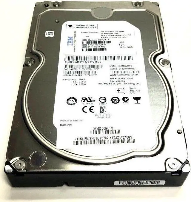 Main image of (NOT FOR HOME PC!) 00Y2473 IBM 00Y2425 3TB 7200RPM 3.5 SAS Drive 00Y5702