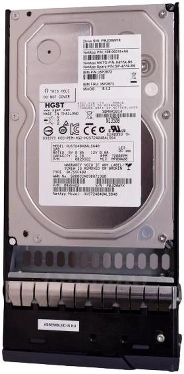 Alt view image 4 of 4 - (NOT FOR HOME PC!) NETAPP 4TB NL SAS HARD DRIVE 108-00315+B0 SP-X477A-R6 35P2872 35P2873