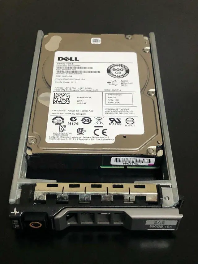 Main image of (NOT FOR HOME PC!) 2RR9T Dell ST900MM0006 900GB 10K 2.5 SAS 6Gbps Hard Drive W/TRAY 02RR9T