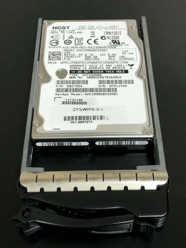 Main image of (NOT FOR HOME PC!) Hitachi 0B27264 600GB HGST 10K 6G SAS SFF HDD HUC109060CSS601