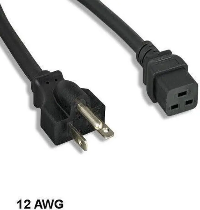 Main image of (NOT FOR HOME PC!) Kentek 10' NEMA6-20P to C19 Power Cord 12AWG 20A/250V SJT Server/Network/PDU/UPS
