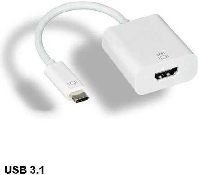 Main image of Kentek USB 3.1 Type C to HDMI 1.4 Adapter 4K Video Audio HDTV Monitor Smartphone - OEM