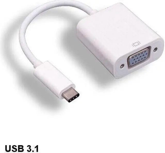 Main image of Kentek USB 3.1 Type C to VGA HD-15 Adapter Video TV Laptop PC Monitor Smartphone