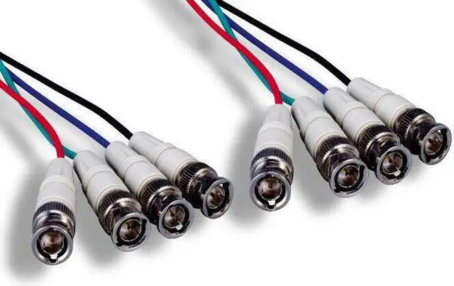Main image of Kentek 10' 4-BNC Composite Video Cable RGBS Sync High Resolution CCTV HDTV PRO