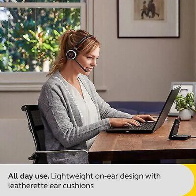 Alt view image 4 of 5 - Jabra Evolve 65 SE - MS Mono with Charging Stand Wireless Headset / Music