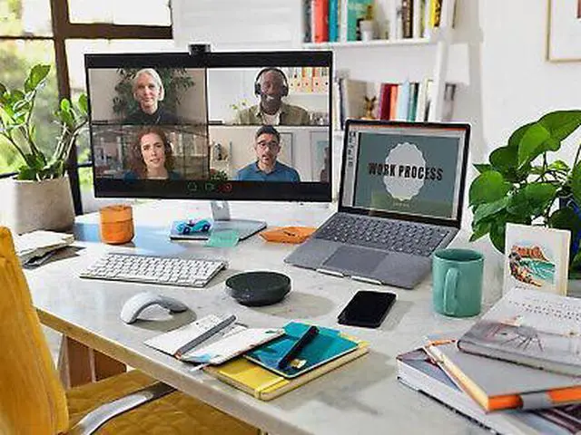 Alt view image 4 of 7 - Jabra Speak2 55 UC Dark Grey Portable Speaker for Music and Calls Dark Grey NEW - OEM