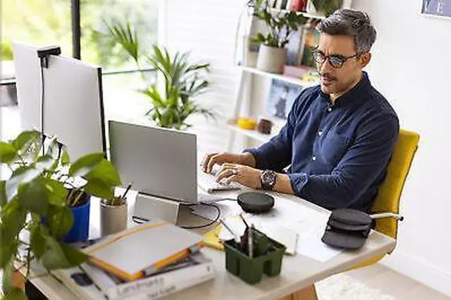 Alt view image 6 of 7 - Jabra Speak2 55 UC Dark Grey Portable Speaker for Music and Calls Dark Grey NEW - OEM