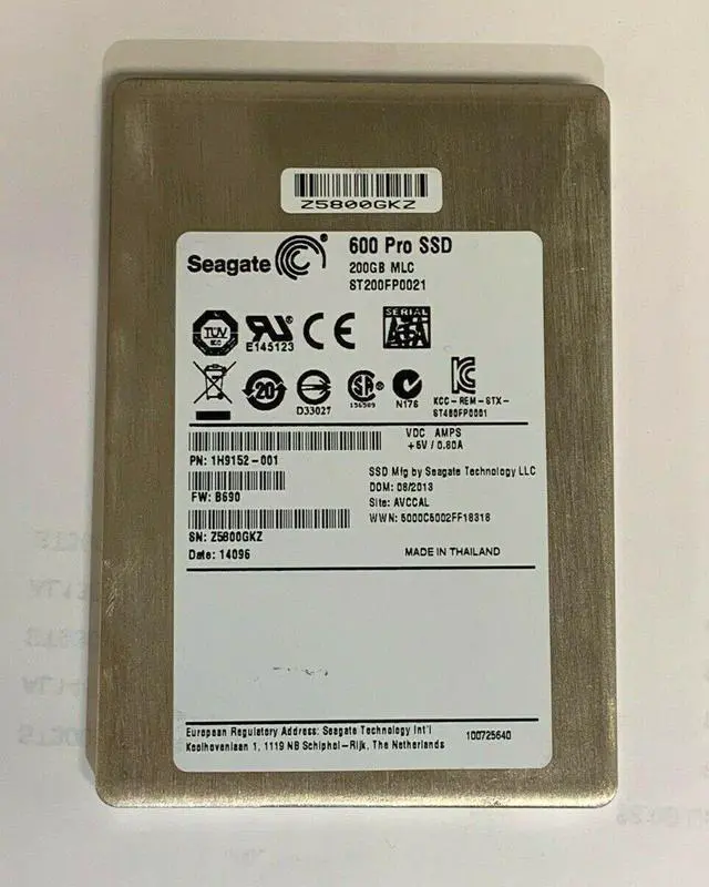 Main image of 200GB Seagate 600 Pro SATA 6GB/s 2.5 7mm Solid State Drive SSD Data Center HDD