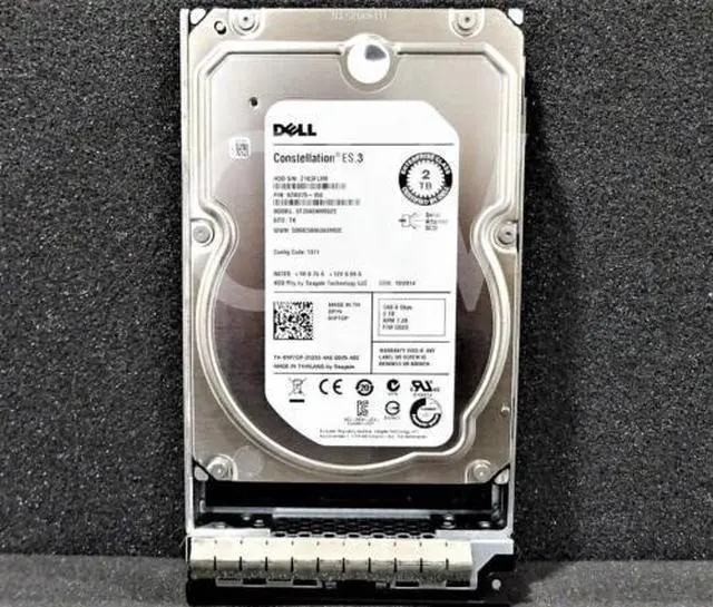 Main image of (NOT FOR HOME PC!) DELL ES.3 1P7DP 01P7DP 2TB 7.2K RPM 6Gbps 3.5" SAS HDD Hard Drive W/R Tray
