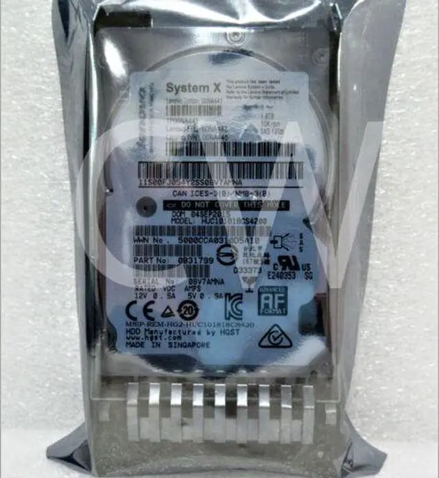 Main image of (NOT FOR HOME PC!) 00NA442 00NA441 00NA445 IBM 1.8TB 10000RPM 12Gbps 2.5" SAS SERVER HDD Hard Drive