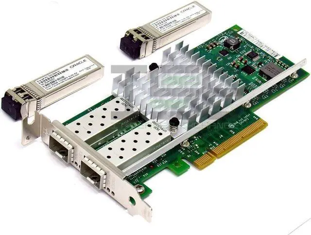 Alt view image 3 of 3 - SunOracle E69818 10GB Dual Port Ethernet Adapter Half Height w/ SFPs - 7051223