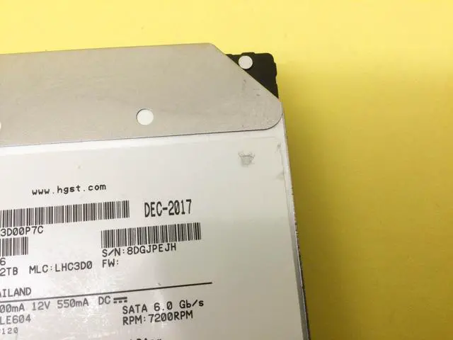 Alt view image 3 of 4 - WD Ultrastar DC HC520 12TB 7.2K RPM SATA 6Gb/s 3.5" HDD HUH721212ALE604 - OEM