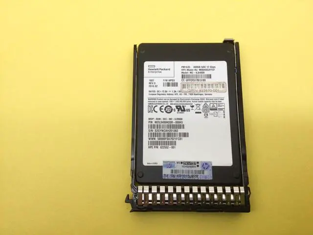 Main image of (NOT FOR HOME PC!) 822555-B21 HPE 400GB SAS 12G MIXED USE SFF (2.5IN) SC SSD 822784-001