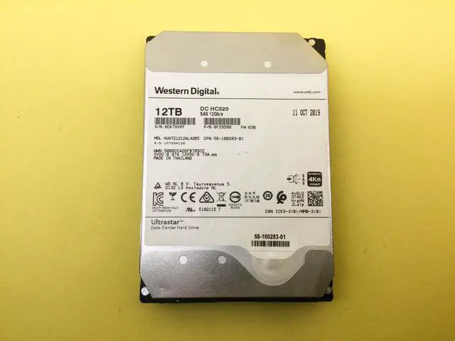 Main image of (NOT FOR HOME PC!) Western Digital DC HC520 12TB 7.2K SAS 12Gb/s 3.5in HDD HUH721212AL4205