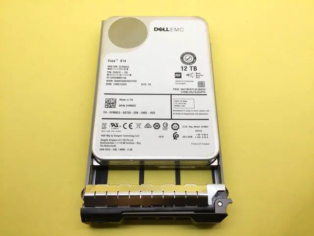 Main image of (NOT FOR HOME PC!) YMN53 Dell 12TB 7.2K SAS 12Gb/s 3.5in 512e HDD 0YMN53 ST12000NM0158 - OEM