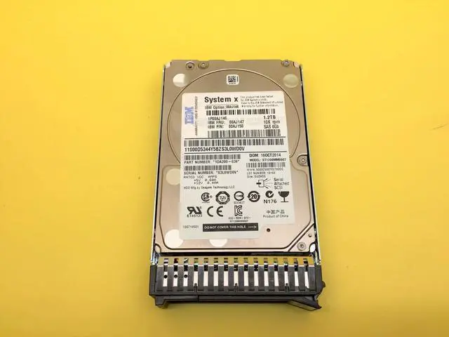 Main image of (NOT FOR HOME PC!) IBM 00AJ146 00AJ147 00AJ150 Lenovo System X 1.2TB 10K RPM 6Gb/s SAS 2.5" HDD