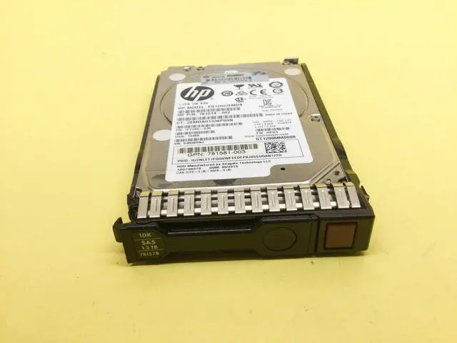 Alt view image 2 of 3 - (NOT FOR HOME PC!) 781518-B21 HP 1.2TB 12G SAS 10K 2.5" SFF SAS HDD 781578-001
