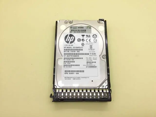 Main image of (NOT FOR HOME PC!) HP 718162-B21 1.2TB 6G SAS 10K 2.5in DP ENT SC HDD 718292-001