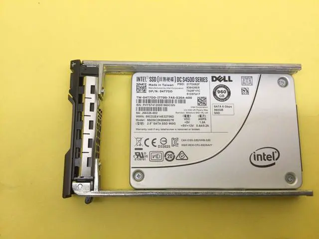 Main image of 4T7DD Dell S4500 960GB 6Gbps SATA Read Intensive 2.5'' SSD 04T7DD SSDSC2KB960G7R