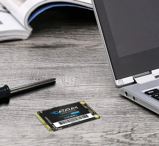 Alt view image 4 of 5 - DATARAM 256GB mSATA 6Gb/s SSD, Internal Solid State Drive Mini Sata