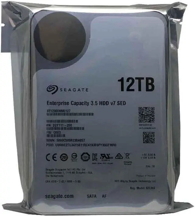 Alt view image 4 of 4 - Seagate ST12000NM0127 12TB 256MB 7200RPM 3.5" SATA 6.0Gb/s Enterprise Hard Drive