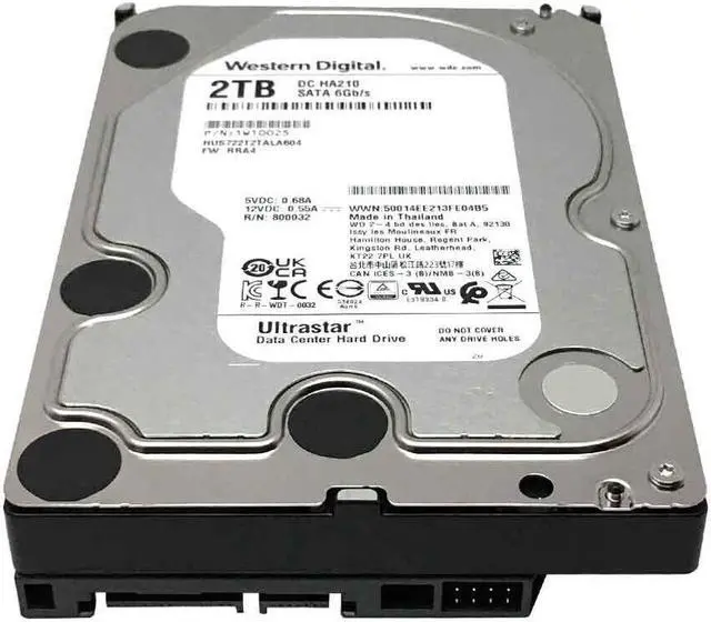 Alt view image 6 of 6 - WD HUS722T2TALA604 Ultrastar DC 2TB SATA 6.0Ggbps 3.5" Datacenter Hard Drive