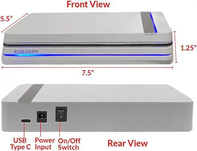 Alt view image 4 of 7 - Avolusion HDDGEAR PRO X 6TB External Gaming Hard Drive (PS5 Game Console) WHITE